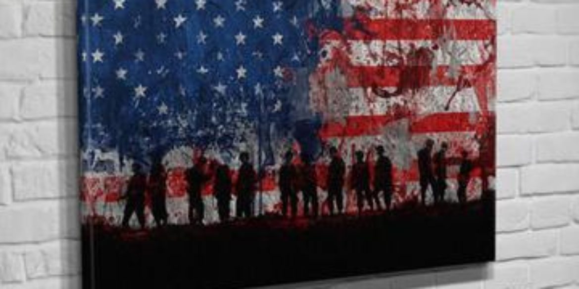 Patriotic Art By Flipside Canvas