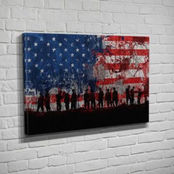 Patriotic Art By Flipside Canvas