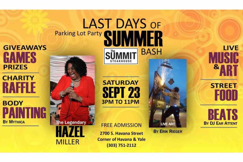 Last Days of Summer Bash – FREE event – Fun for the Entire Family