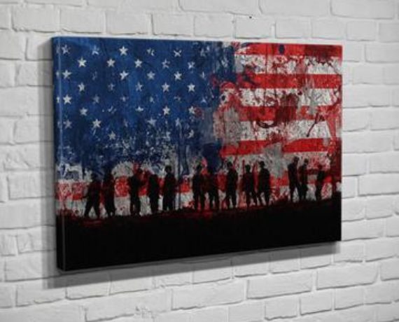 Patriotic Art By Flipside Canvas